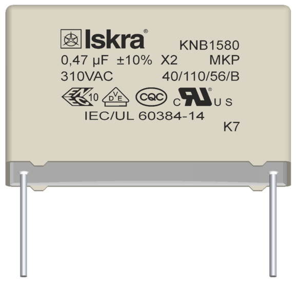 Polypropylenfolienkondensatoren KNB1580 RFI Klasse X2