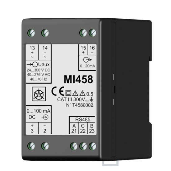 Measuring transducer MI 458